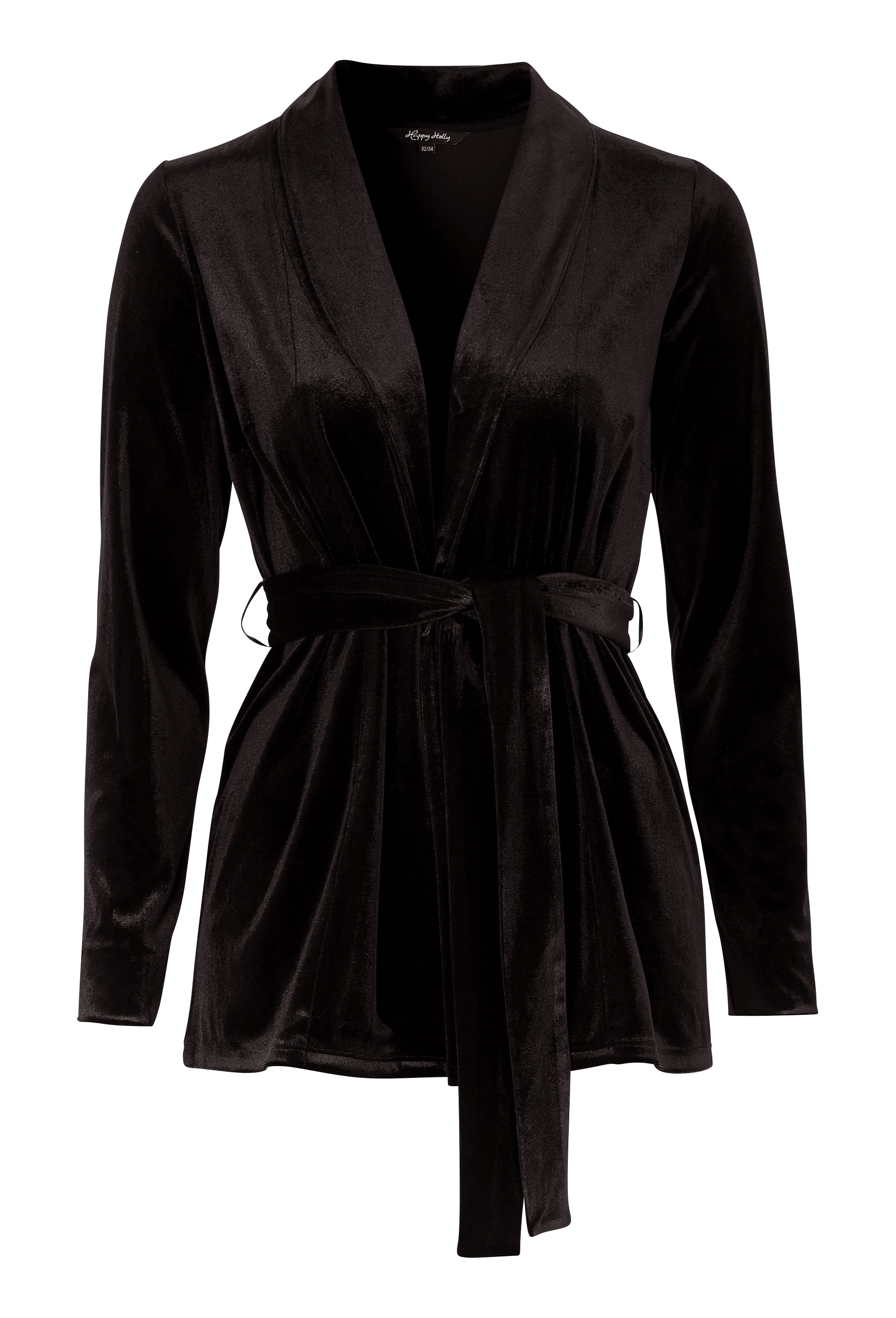 Kiara Velour Blazer, Svart - 4