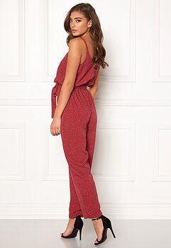 Amal Jumpsuit Red/White/Dotted