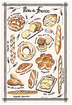 KÖKSHANDDUK - PAINS FRANCE ECRU