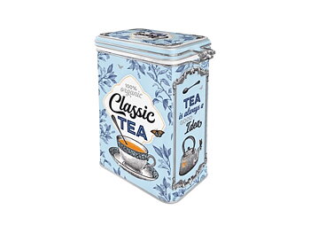 PLÅTBURK - CLASSIC TEA - LJUSBLÅ