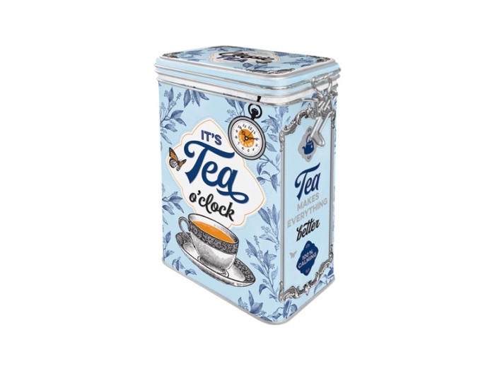 PLÅTBURK - CLASSIC TEA - LJUSBLÅ - 2