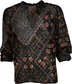 SASIA BLOUSE - BLACK
