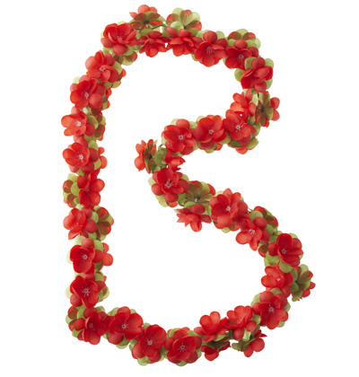Basil Girlang Röd Slöjblomma 130CM
