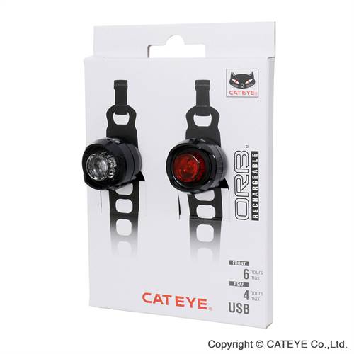 Cateye Orb Rechargable Front & Rear Kit