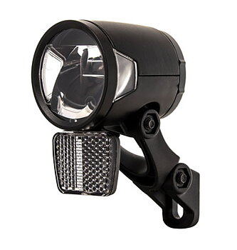 FRAMLAMPA H-BLACK MR8 ON/OFF STL DYNAMO INKL FÄSTE