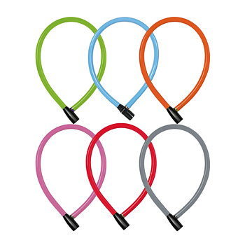 ABUS WIRELÅS 3406K/55CM, 6 MM OSORTERADE FÄRGER
