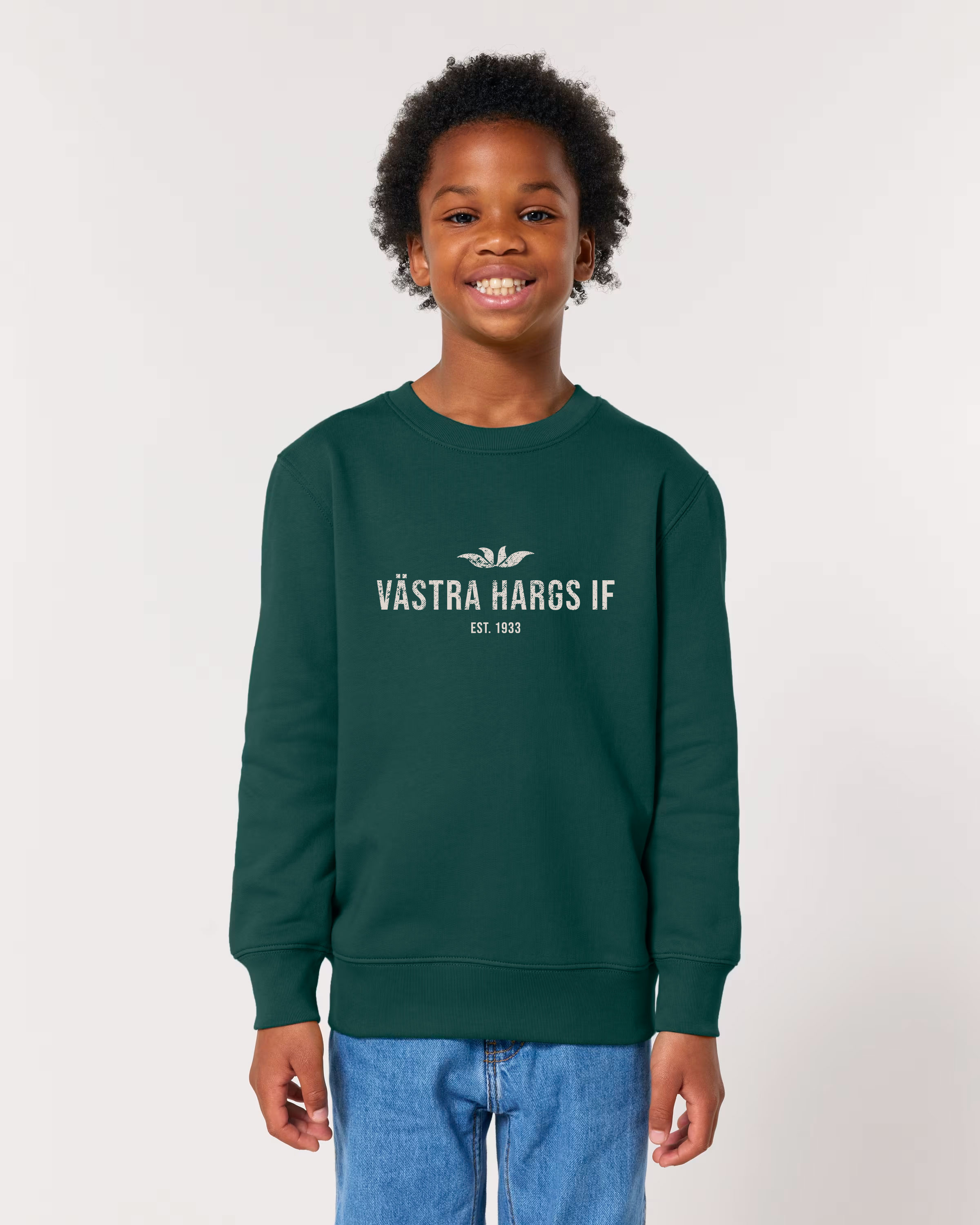 Emblem Sweatshirt Kids Glazed Green - 2