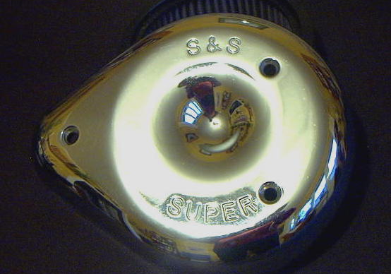 S&S SuperE/G Teardrop chrome cover