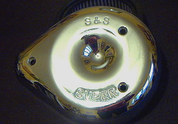 S&S SuperE/G Teardrop chrome cover