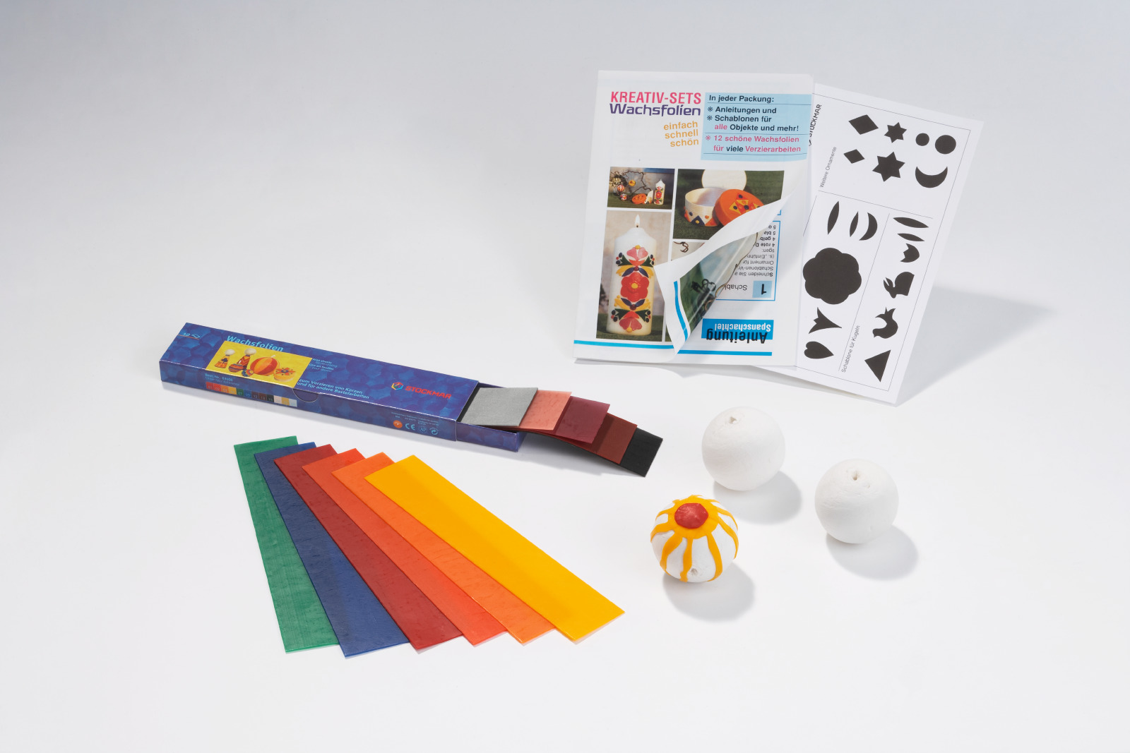 Stockmar Bivaxfolie Hobbyset Dekorera 3 st bollar. 