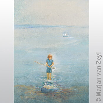 Konstkort M.v. Zeyl Fisknät