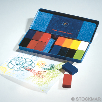 Stockmar blockkritor - 16 blandade färger 