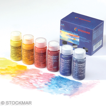 Stockmar Akvarellfärg  6 st  färger x 20 ml. Grundfärger. 
