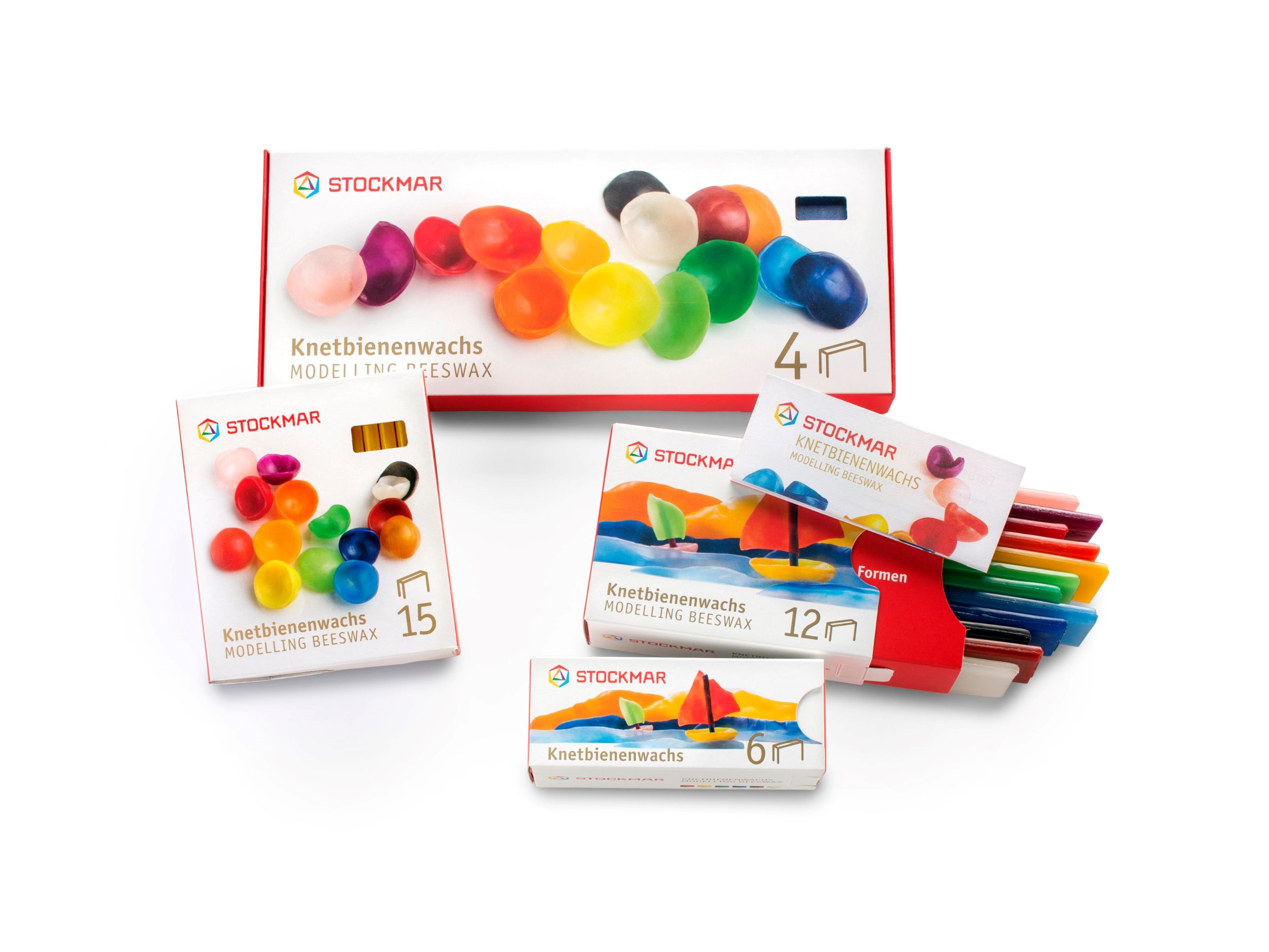 Stockmar bivaxfolie 20x4 cm - 12 färger - 2