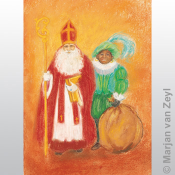 Konstkort M.v. Zeyl St Nicholas & Peter