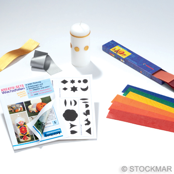 Stockmar Bivaxfolie Hobbyset. Dekorera eget ljus