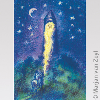 Konstkort M.v. Zeyl Rapunzel 