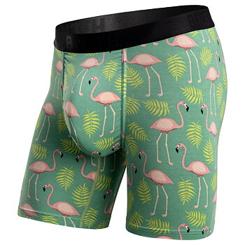 CLASSIC BOXER BRIEF PRINT - FLAMINGOS-SPRUCE