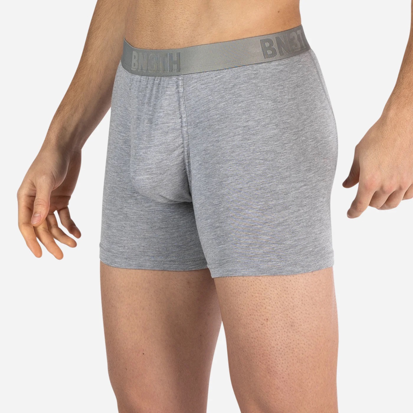 CLASSIC ESSENTIALS BOXER BRIEF SOLID - BLACK/HEATHER GREY/WHITE 3 PACK - 4