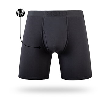 CLASSIC BOXER BRIEF WITH FLY BLACK