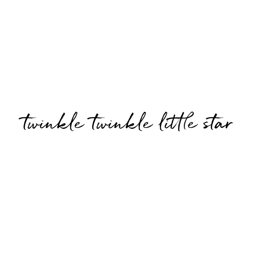 Twinkle twinkle little star