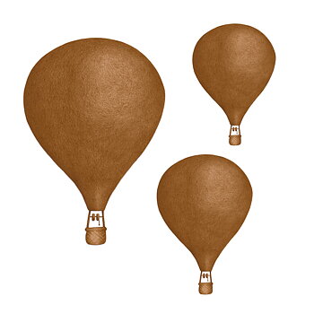 Mörksenapsgula Luftballonger