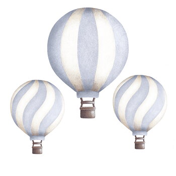 Himmelblå Vintage Luftballonger