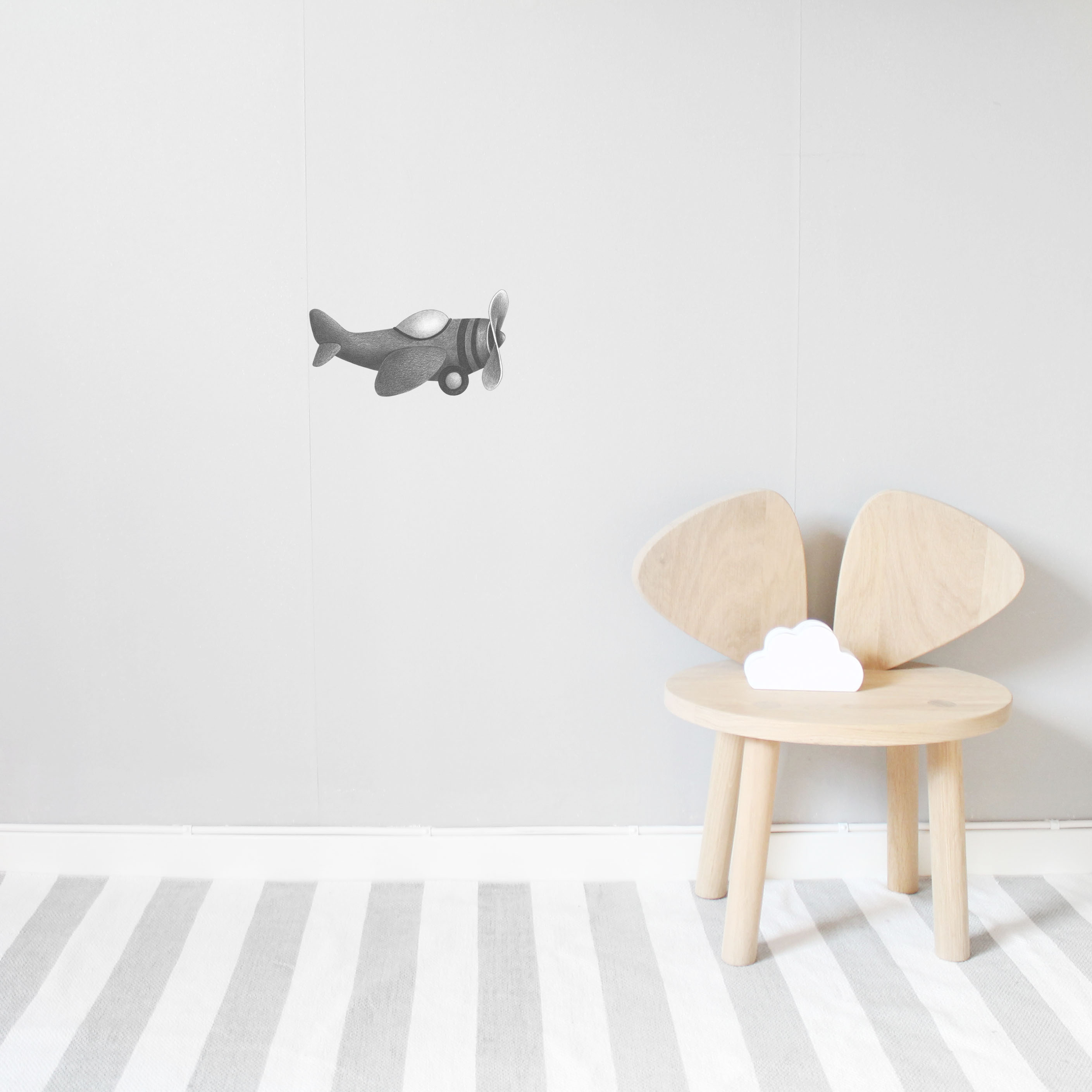 Flygplan grafitgrå - 2