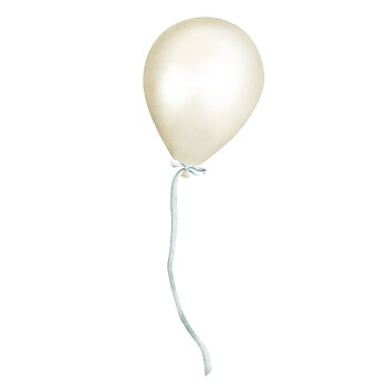 Beige party balloon