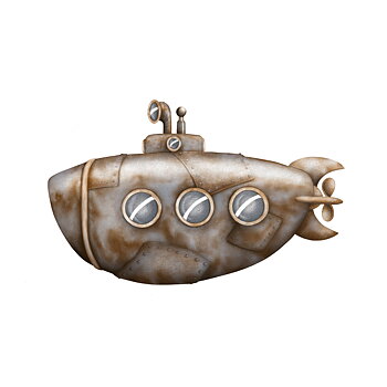 Rusty submarine