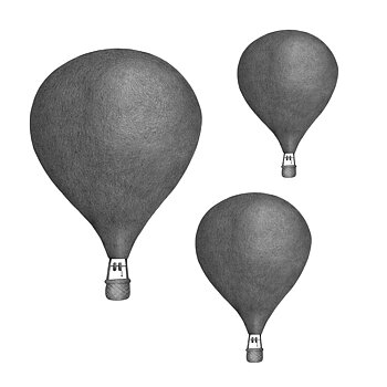 Mörkgrå Luftballonger
