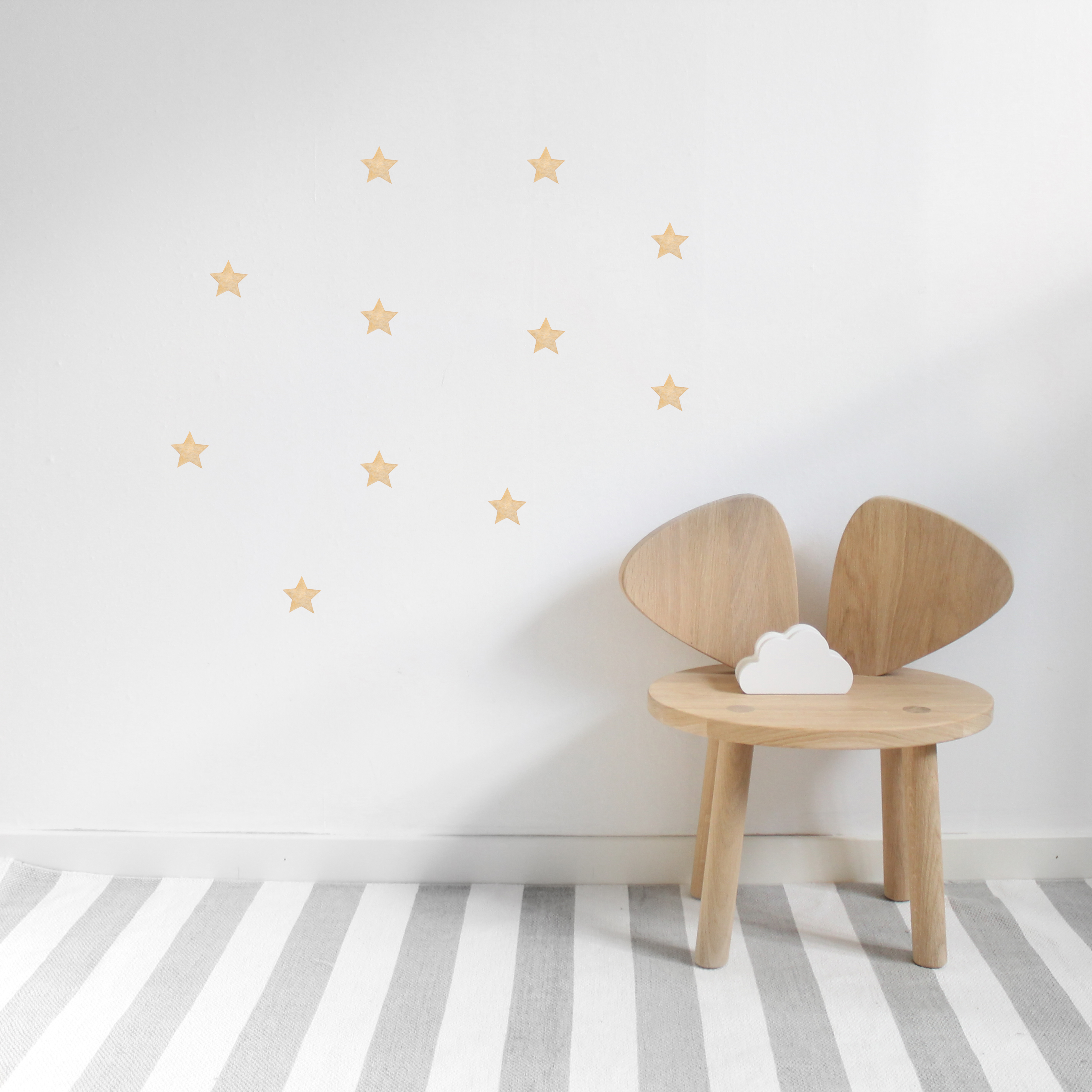 Dusty gold Stars - 3