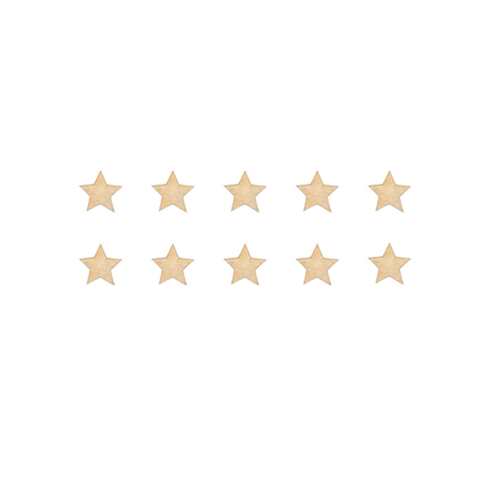 Dusty gold Stars