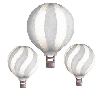Ljusgråa Vintage Luftballonger
