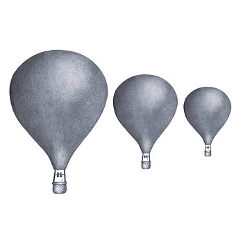 Mörkblåa Luftballonger