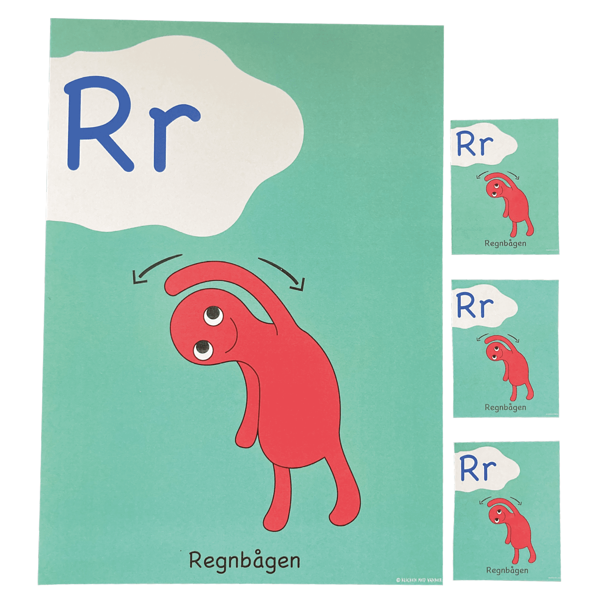 Klicken med vänner: Rörelsealfabet - Stora och små bilder - 6