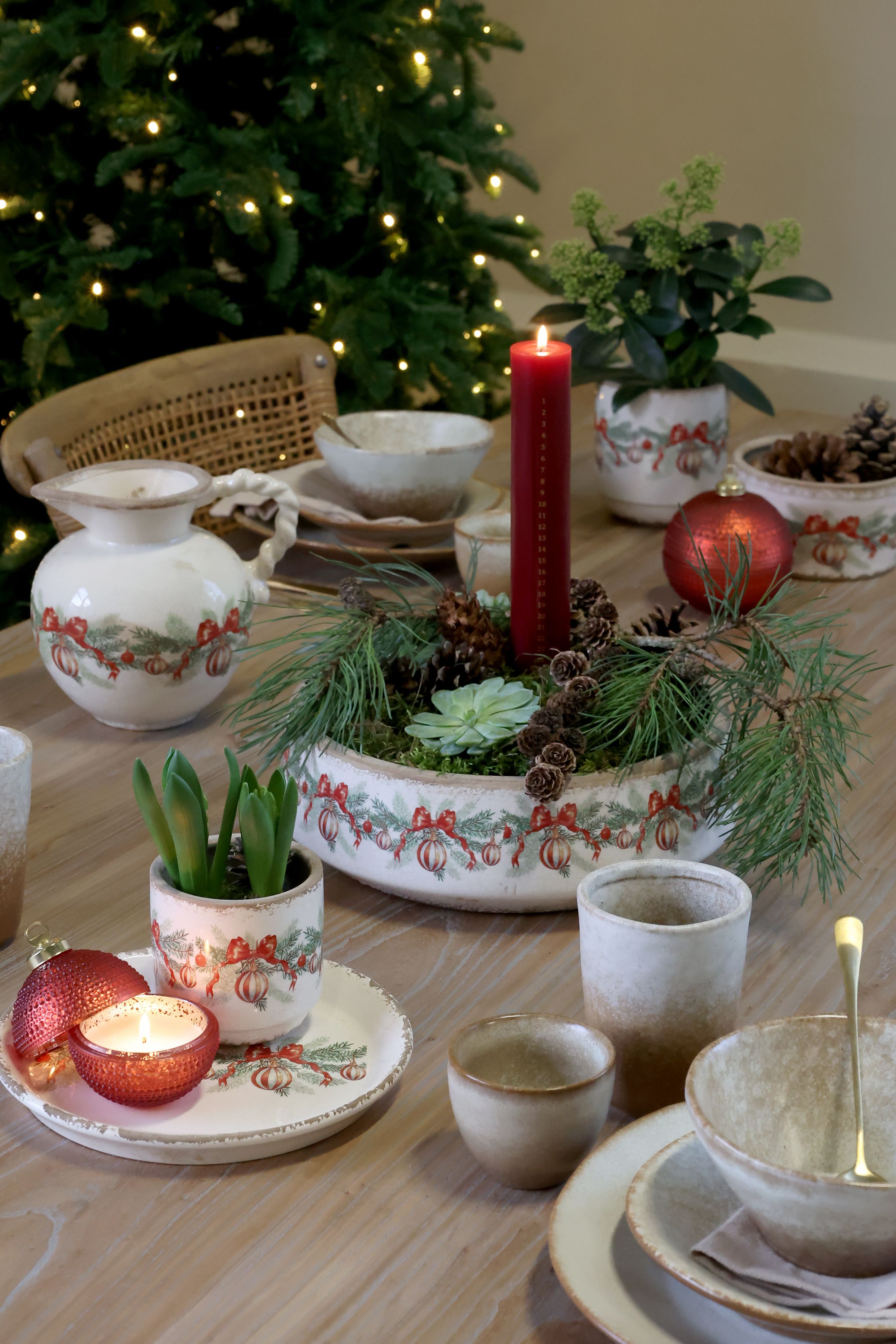 JULKULA MED STEARINLJUS - CHERRY - STOR - 6