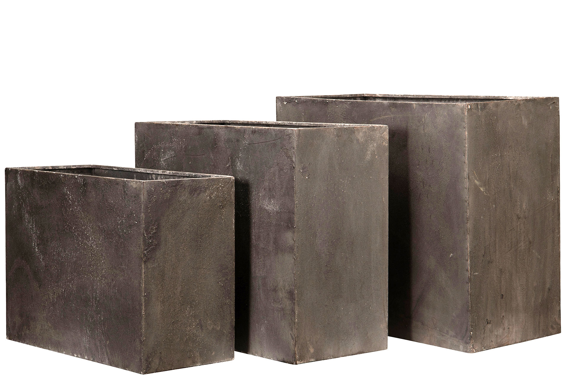 Kruka Rektangel Metall - Large