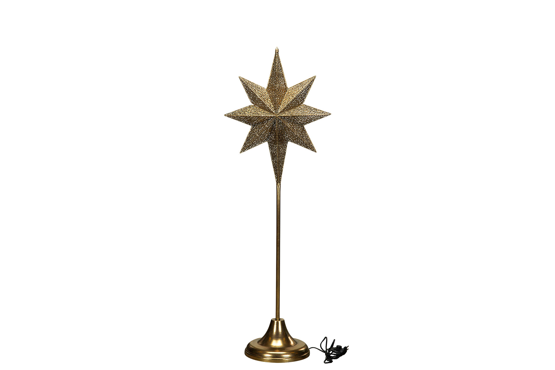 Golvstjärna Mira Guld - El - 140 cm