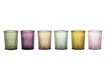 Saint-Émilion Glas m. mönster - 6 pack.