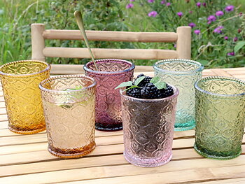 Saint-Émilion Glas m. mönster - 6 pack.