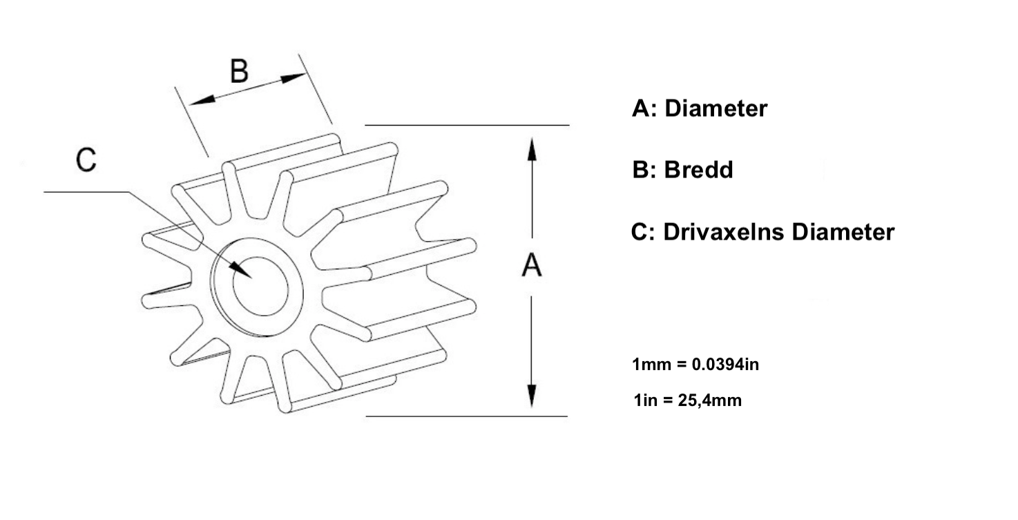 IMPELLER KIT EVINRUDE JOHNSON 40-50 HK - 2