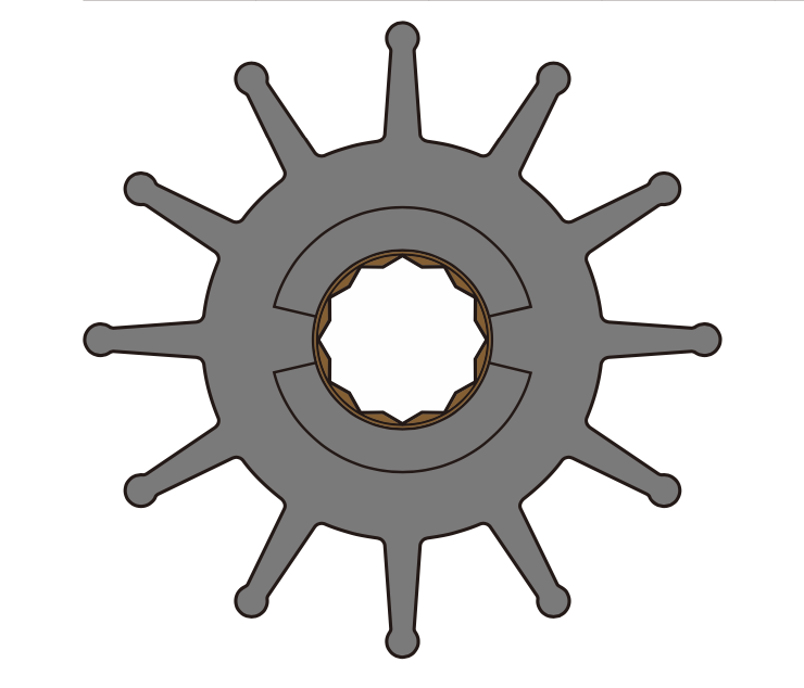 Volvo Penta impeller 877062-2 - 4
