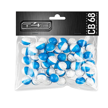 Markerande Kalk kulor, vit .68 till T4E, 50-pack