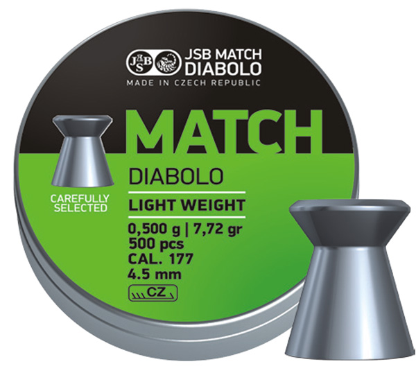 JSB Green Match Diabolo, Pistol 4,52mm - 0,475g
