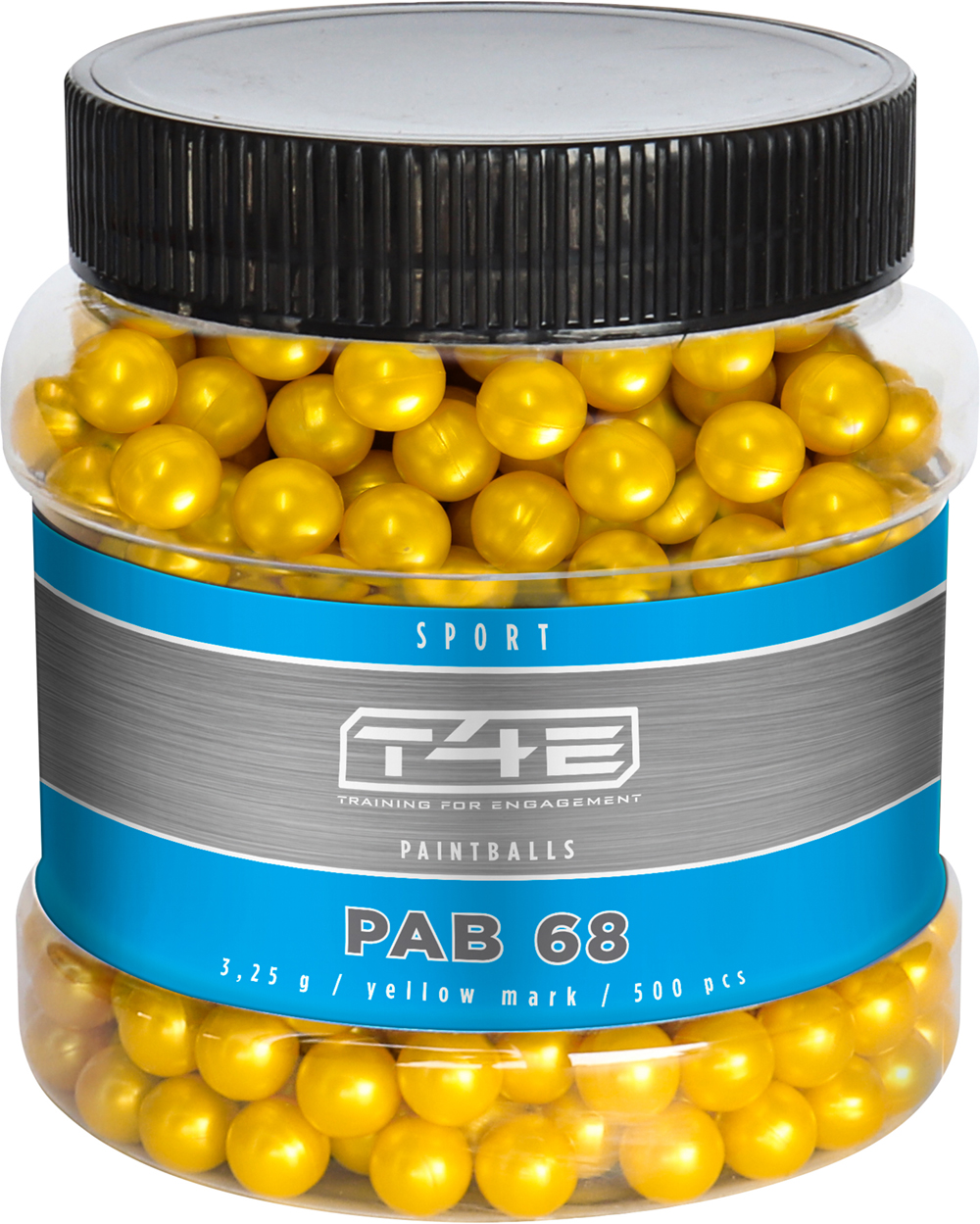 T4E Paintballkulor Gul .68 3,25g 500-Pack