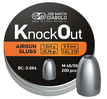 JSB KO Slugs, 5,5mm - 1,645g