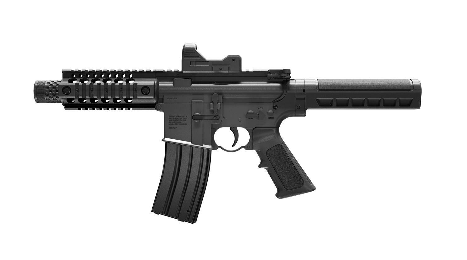 CROSMAN A4-P PISTOL (BLACK) CO2 POWERED, FULL AUTO BB AIR PISTOL - 2