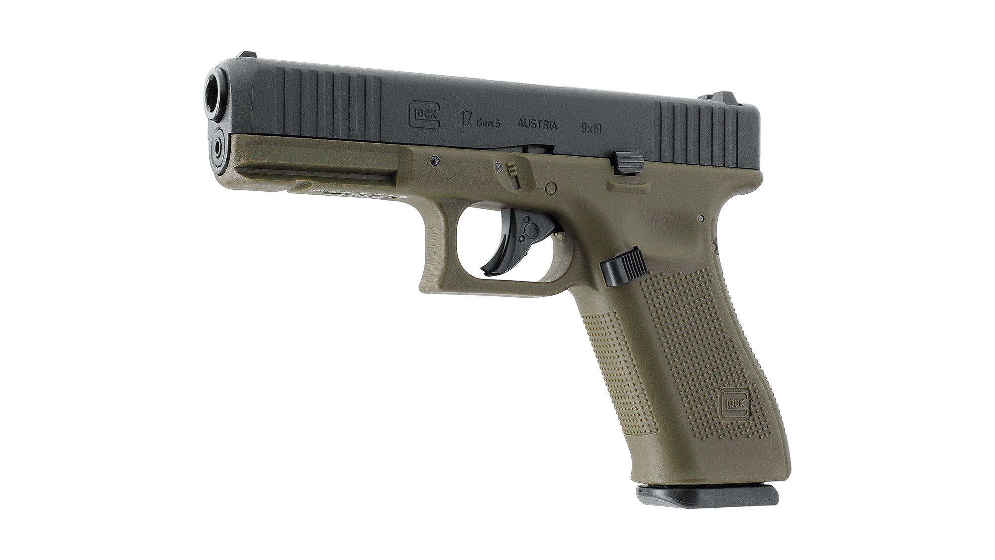 Glock 17 Gen5 MOS GBB CO2 6mm 2,0J Battlefield Green - 2