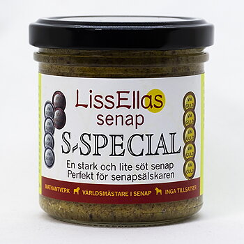 Lissellas S-Special senap 150 g glas (Vm-guld) Pris per st